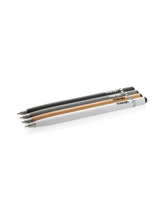 Stylo-stylet métal au design épuré personnalisable