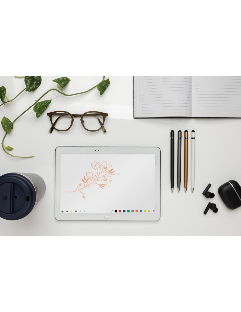 Stylo-stylet métal au design épuré personnalisable