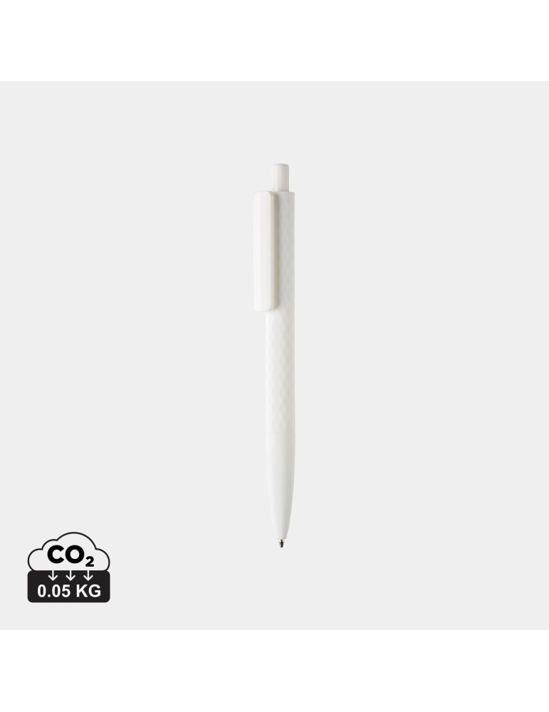 Stylo X3 gomme à détails blancs RCS personnalisable