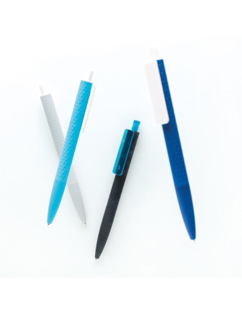 Stylo X3 gomme à détails blancs RCS personnalisable