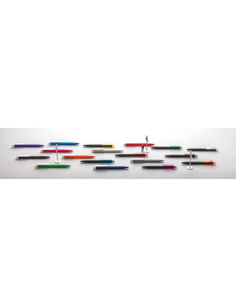 Stylo X3 gomme à détails blancs RCS personnalisable