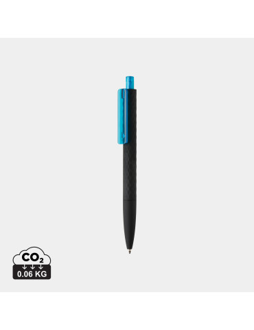 Stylo X3 finition gomme noire en ABS RCS personnalisable