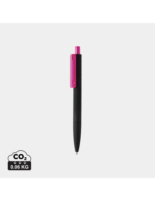 Stylo X3 finition gomme noire en ABS RCS personnalisable