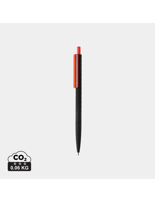 Stylo X3 finition gomme noire en ABS RCS personnalisable