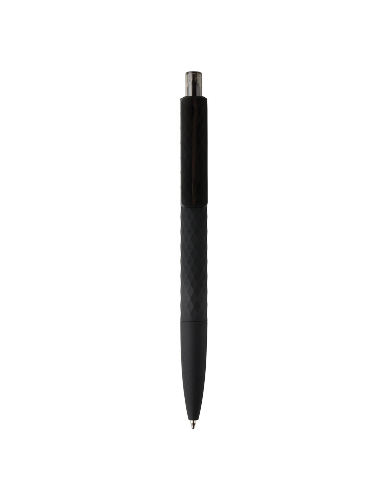 Stylo X3 finition gomme noire en ABS RCS personnalisable