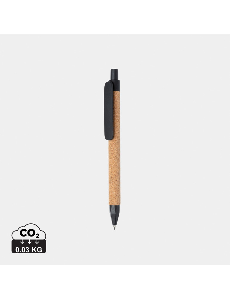 Stylo liège et fibre de paille personnalisable