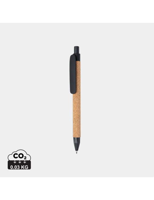 Stylo liège et fibre de paille personnalisable