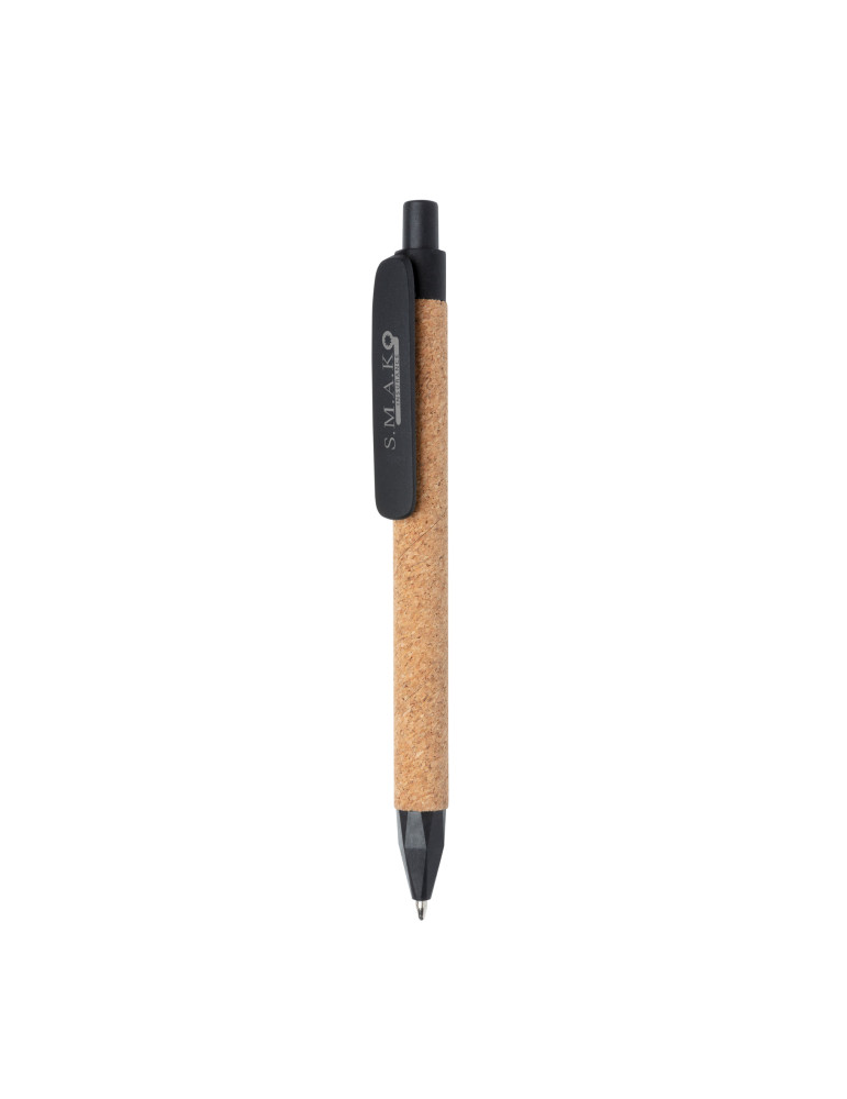 Stylo liège et fibre de paille personnalisable