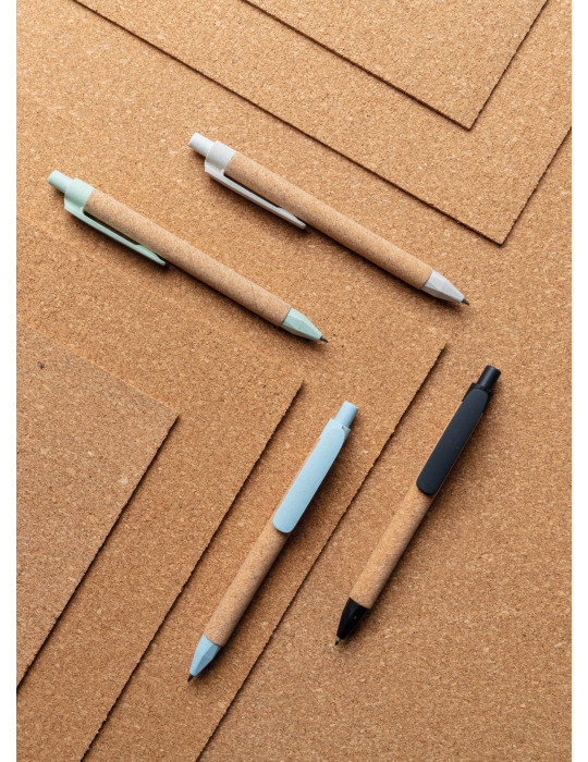Stylo liège et fibre de paille personnalisable