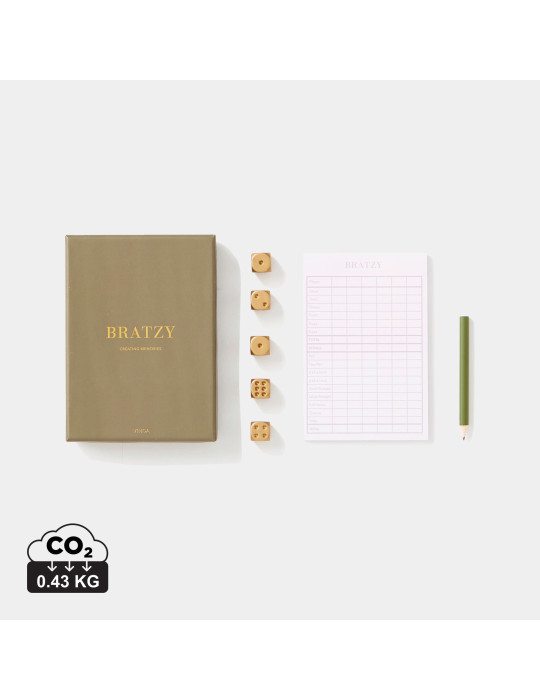 Jeu de dés de table Vinga Bratzy en coffret personnalisable
