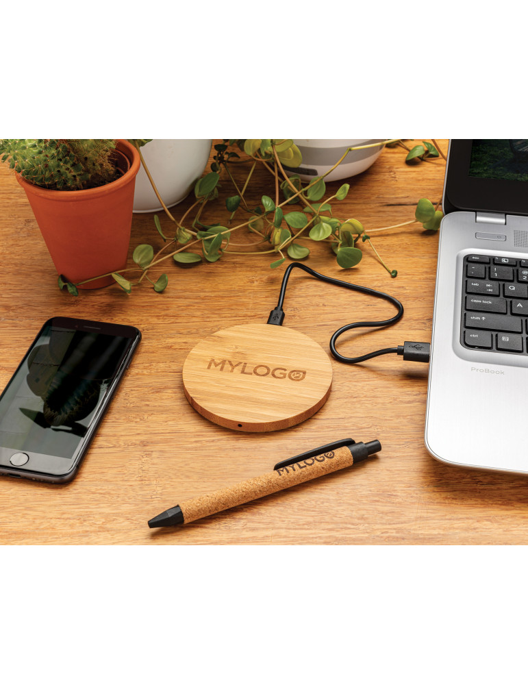 Stylo liège et fibre de paille personnalisable