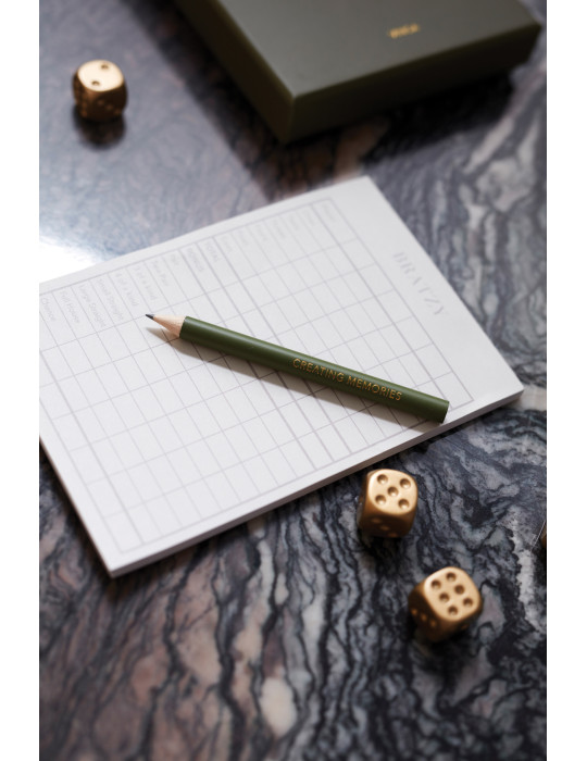 Jeu de dés de table Vinga Bratzy en coffret personnalisable