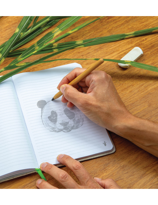 Crayon graphite longue écriture en bambou personnalisable