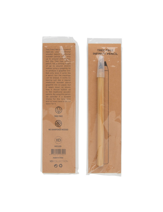 Crayon graphite longue écriture en bambou personnalisable