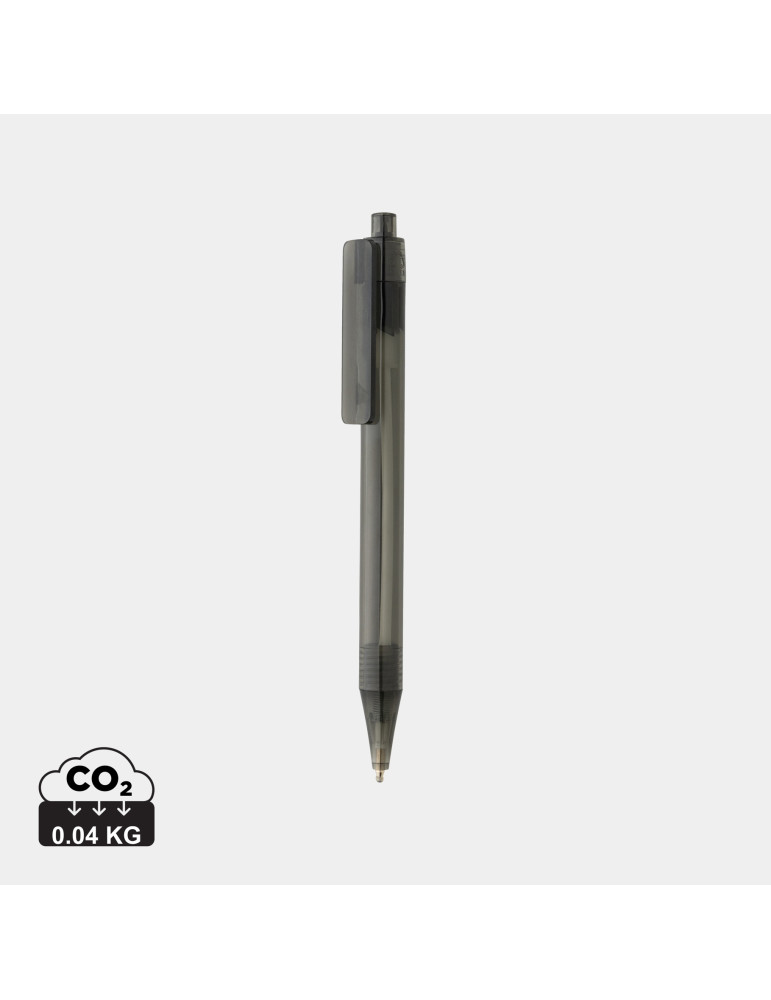Stylo X8 transparent en rPET GRS personnalisable