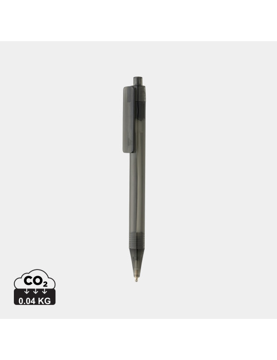 Stylo X8 transparent en rPET GRS personnalisable