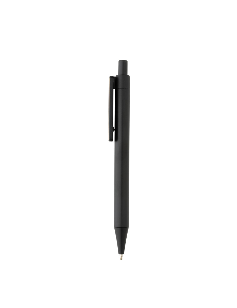 Stylo en ABS recyclé GRS à clip bambou personnalisable
