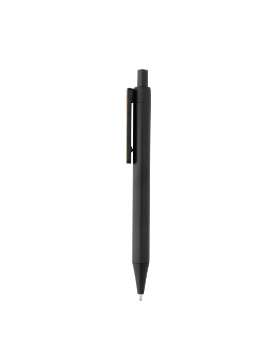 Stylo en ABS recyclé GRS à clip bambou personnalisable
