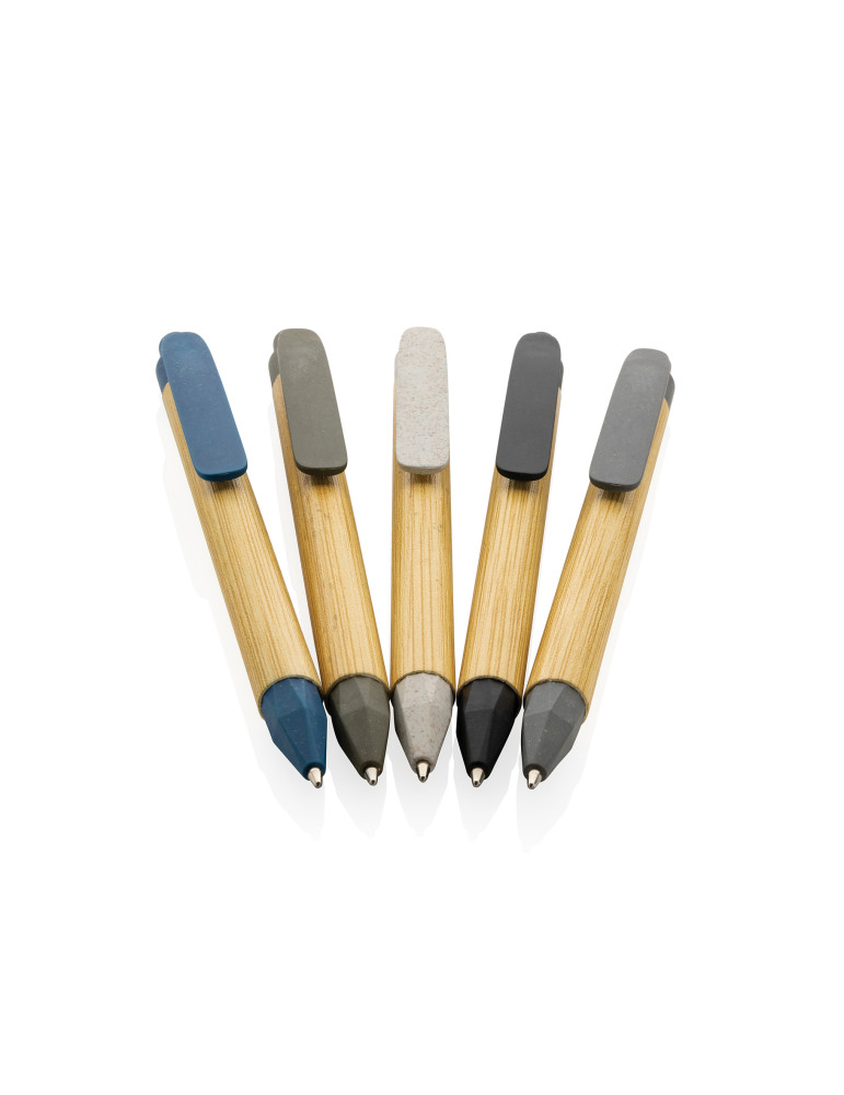 Stylo papier recyclé effet bambou personnalisable
