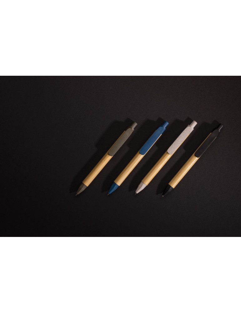 Stylo papier recyclé effet bambou personnalisable
