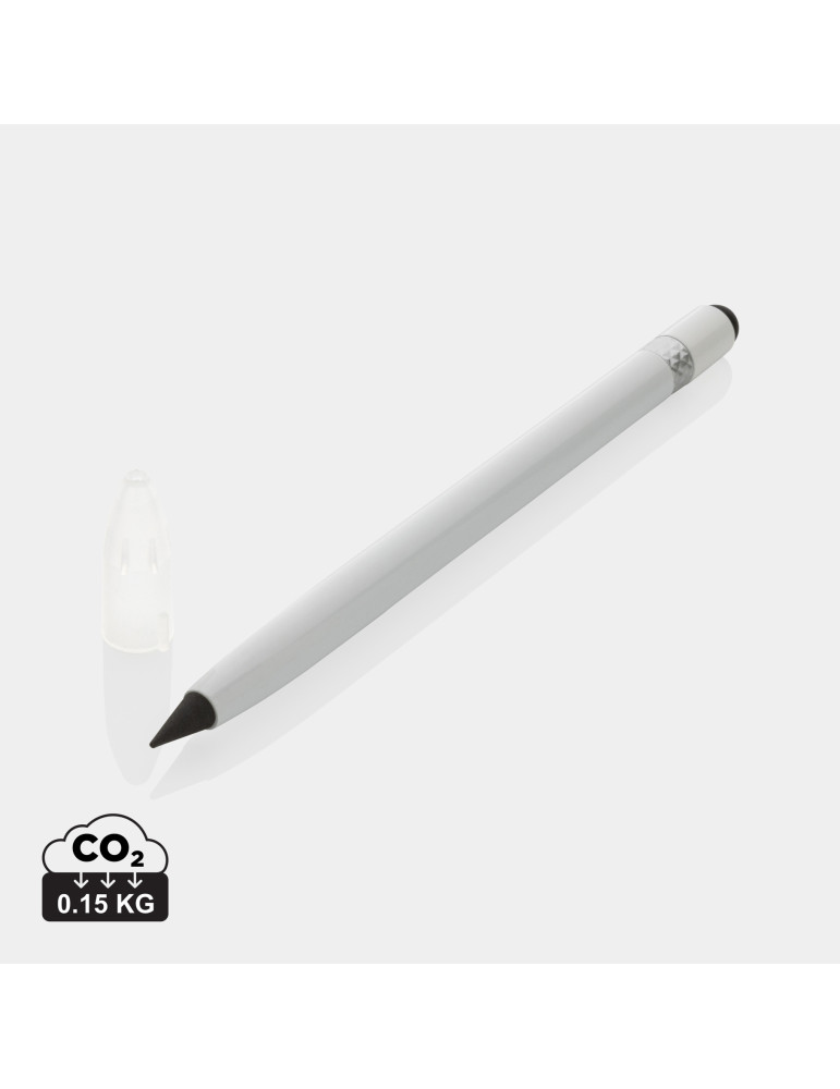 Crayon graphite aluminium avec gomme personnalisable
