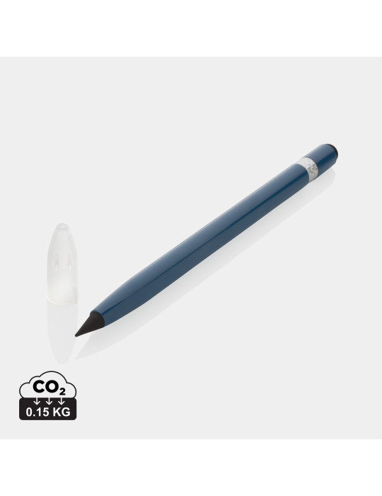 Crayon graphite aluminium avec gomme personnalisable