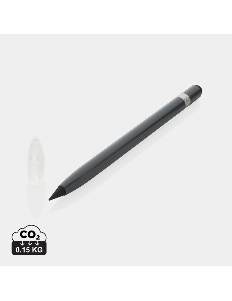 Crayon graphite aluminium avec gomme personnalisable