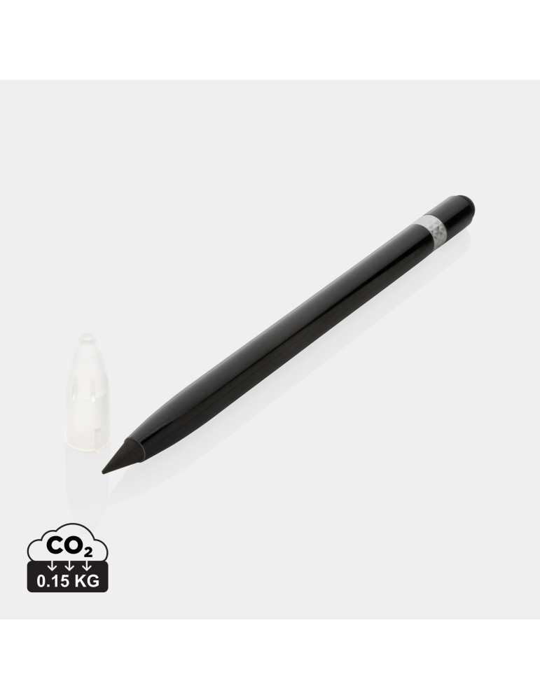 Crayon graphite aluminium avec gomme personnalisable
