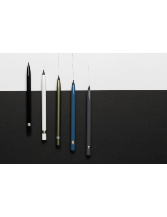 Crayon graphite aluminium avec gomme personnalisable