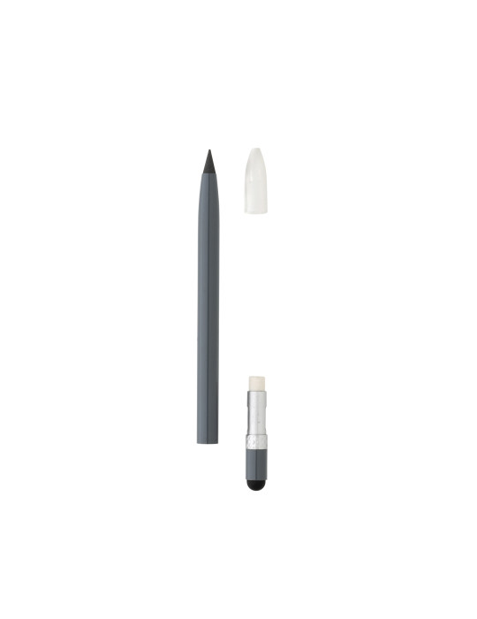 Crayon graphite aluminium avec gomme personnalisable