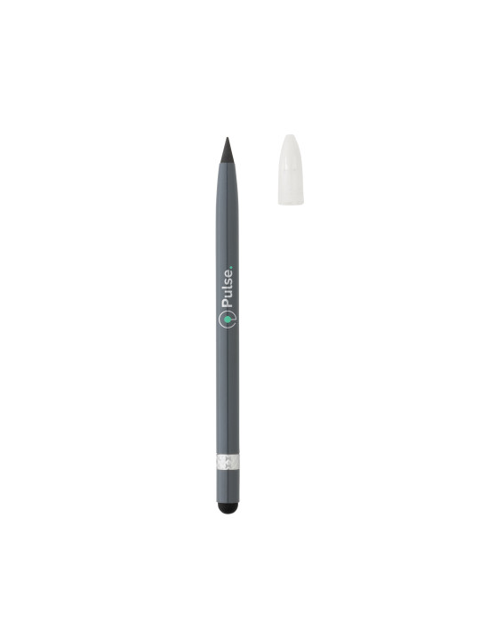 Crayon graphite aluminium avec gomme personnalisable