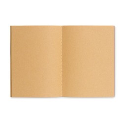 Carnet A6 Éco-responsable en Carton Personnalisé - MINI PAPER BOOK Matières : papier recyclé Couleurs : beige 2