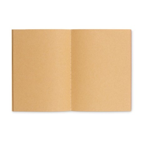Carnet A6 Éco-responsable en Carton Personnalisé - MINI PAPER BOOK Matières : papier recyclé Couleurs : beige personnalisable av