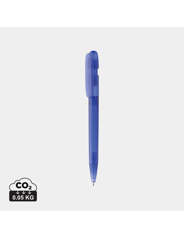 Stylo Devin transparent en ABS recyclé GRS personnalisable
