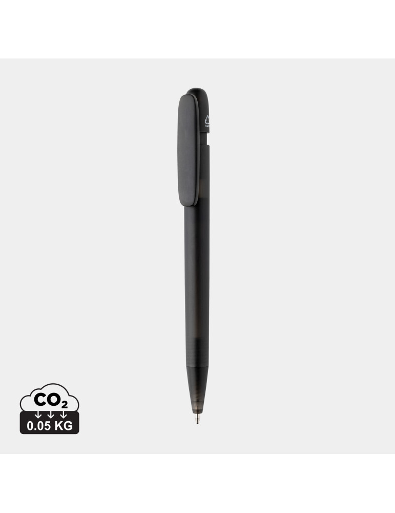 Stylo Devin transparent en ABS recyclé GRS personnalisable