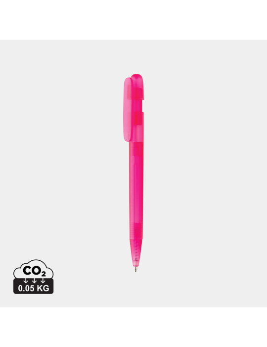 Stylo Devin transparent en ABS recyclé GRS personnalisable