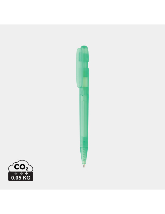 Stylo Devin transparent en ABS recyclé GRS personnalisable