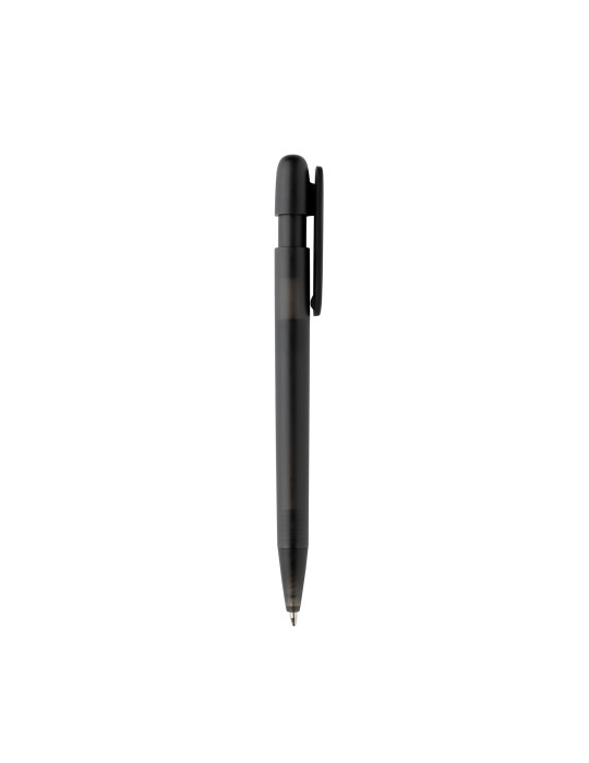 Stylo Devin transparent en ABS recyclé GRS personnalisable