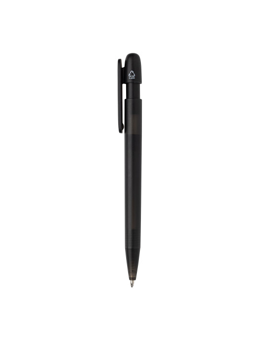 Stylo Devin transparent en ABS recyclé GRS personnalisable