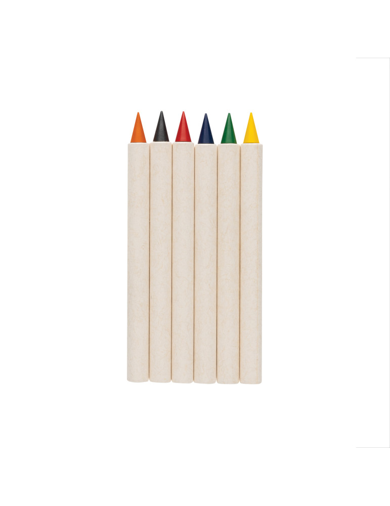 Set publicitaire de 6 crayons couleur Infinity Micki GRS