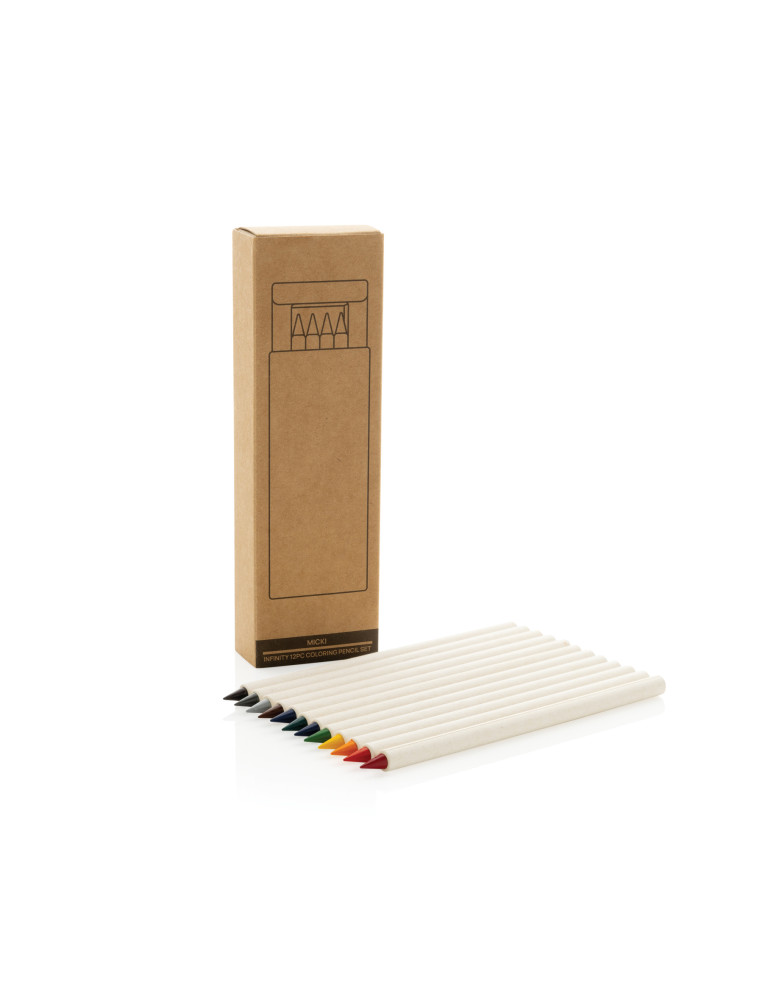 Set 12 crayons couleur Infinity Micki GRS personnalisable