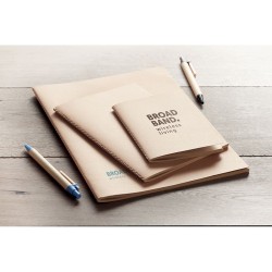 Carnet A6 Éco-responsable en Carton Personnalisé - MINI PAPER BOOK Matières : papier recyclé Couleurs : beige goodies publicitai