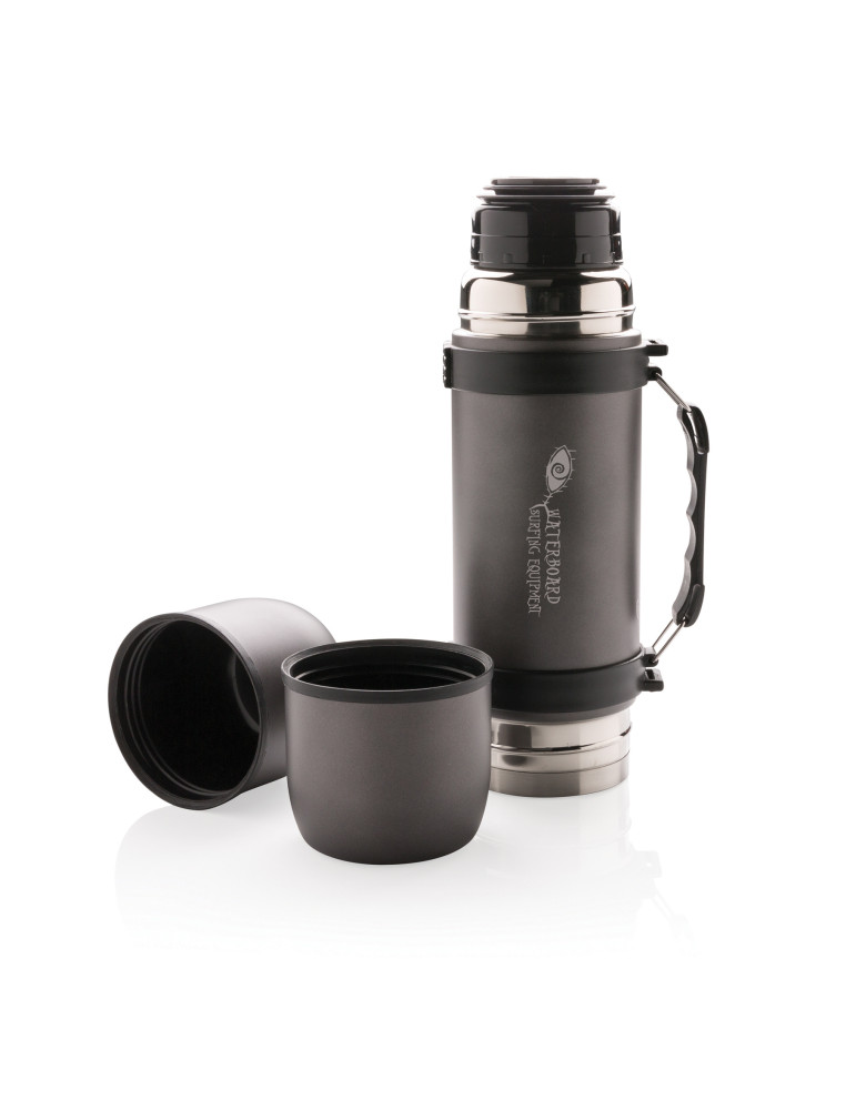 Bouteille isotherme Swiss Peak 700 ml avec 2 tasses personnalisable
