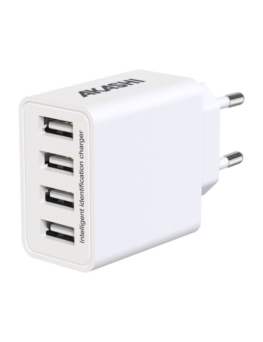 Chargeur secteur 4 ports USB 25 W personnalisable