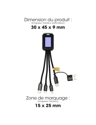 Câble Chisai 5 en 1 20 W personnalisé 2