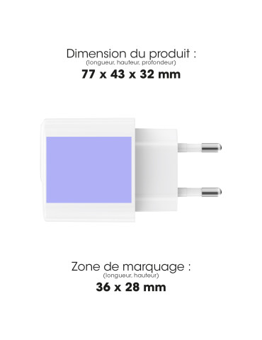 Chargeur USB-C 25 W Pika personnalisable 2