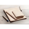 Carnet A6 Éco-responsable en Carton Personnalisé - MINI PAPER BOOK Matières : papier recyclé Couleurs : beige impression haute d