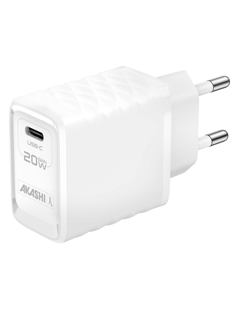 Chargeur USB-C GaN 20 W Shinchaku personnalisé – blanc