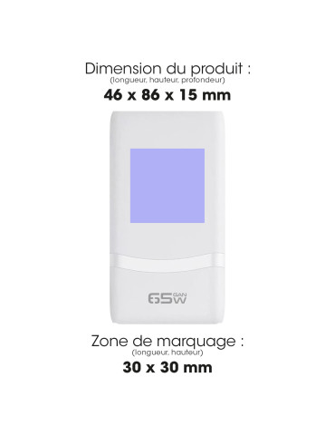 Chargeur de voyage Paso universel 65 W USB-C 2