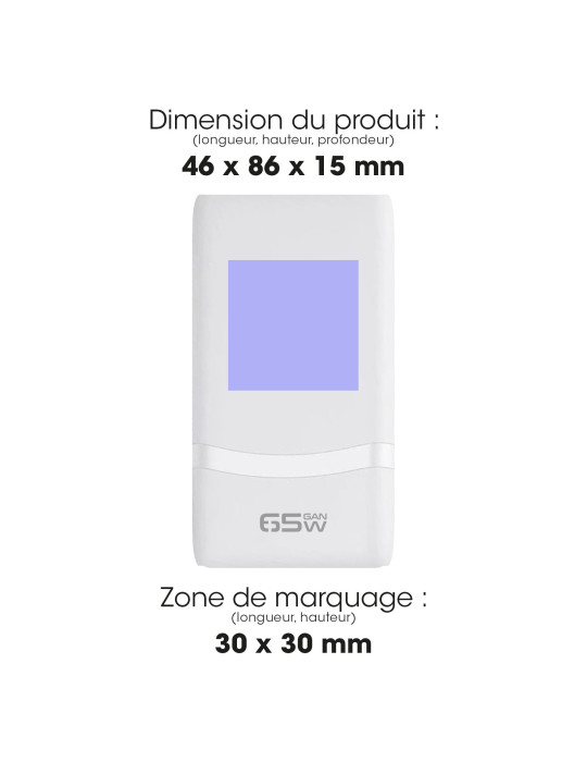 Chargeur de voyage Paso universel 65 W USB-C